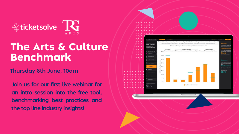 The Arts & Culture Benchmark with Ticketsolve & TRG Arts, Thursday 9th June at 10 am 