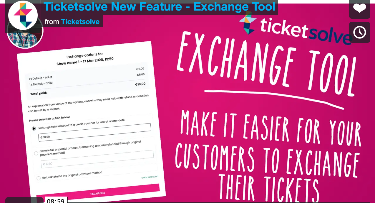 Ticket Exchange Tool: Feature Update